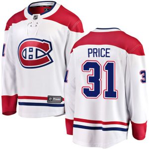 Herren Montreal Canadiens Eishockey Trikot Carey Price #31 Breakaway Weiß Fanatics Branded Auswärts